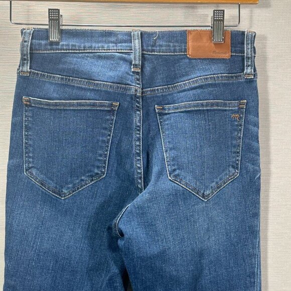 Madewell Jeans Womens 26 Roadtripper Blue Cotton Stretch Pockets Medium Wash - Picture 6 of 10